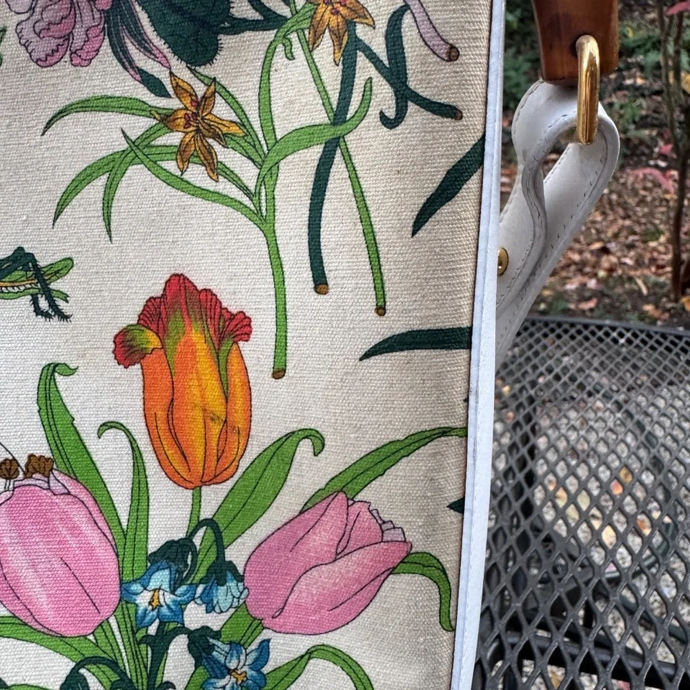 Authentic, vintage Gucci Flora handbag - Picture 6 of 12
